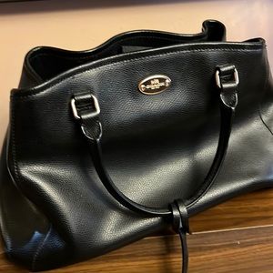 Coach purse genuine leather black (no crossbody strap).  Smoke free home.